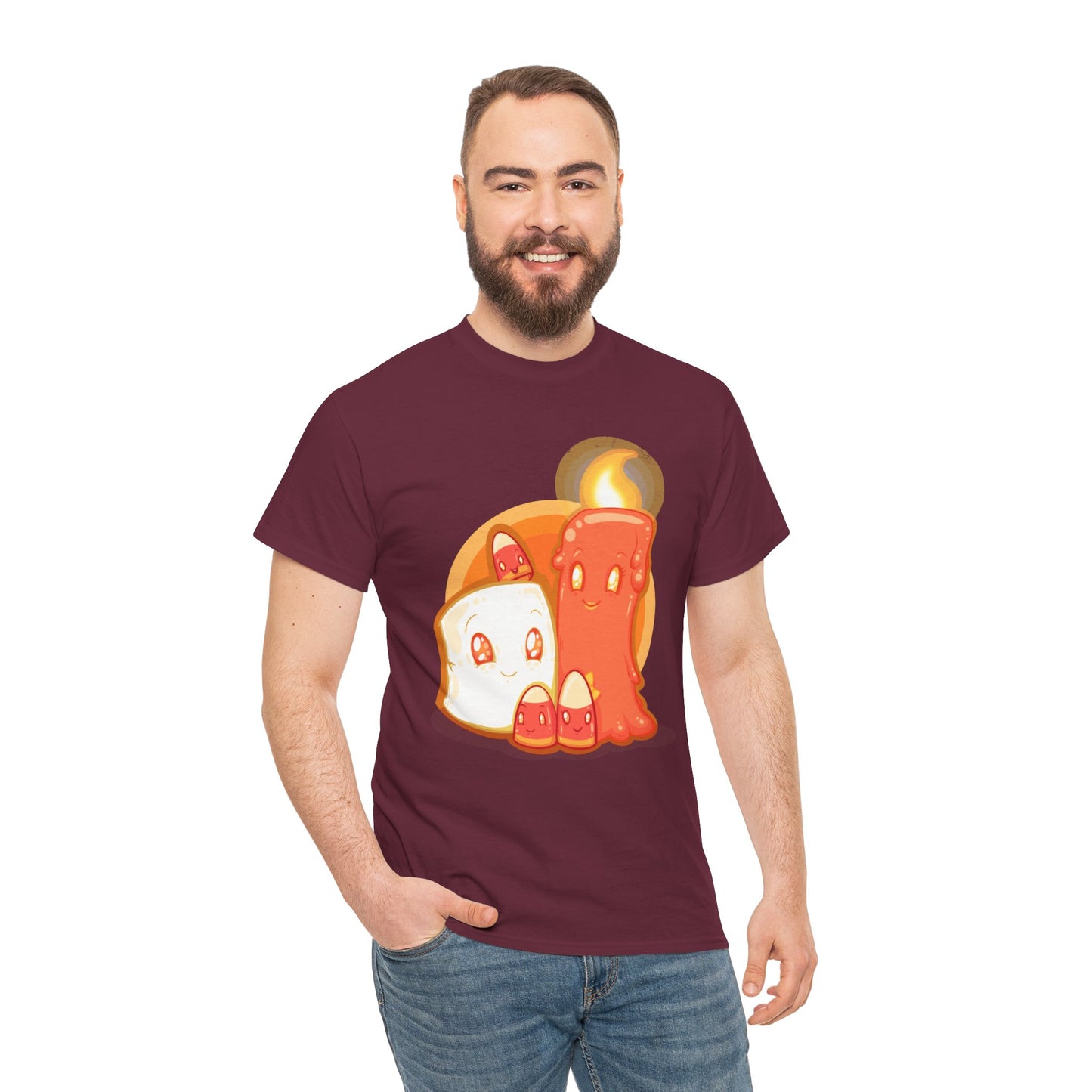 How Candy Corn Is Made Unisex Heavy Cotton Tee
