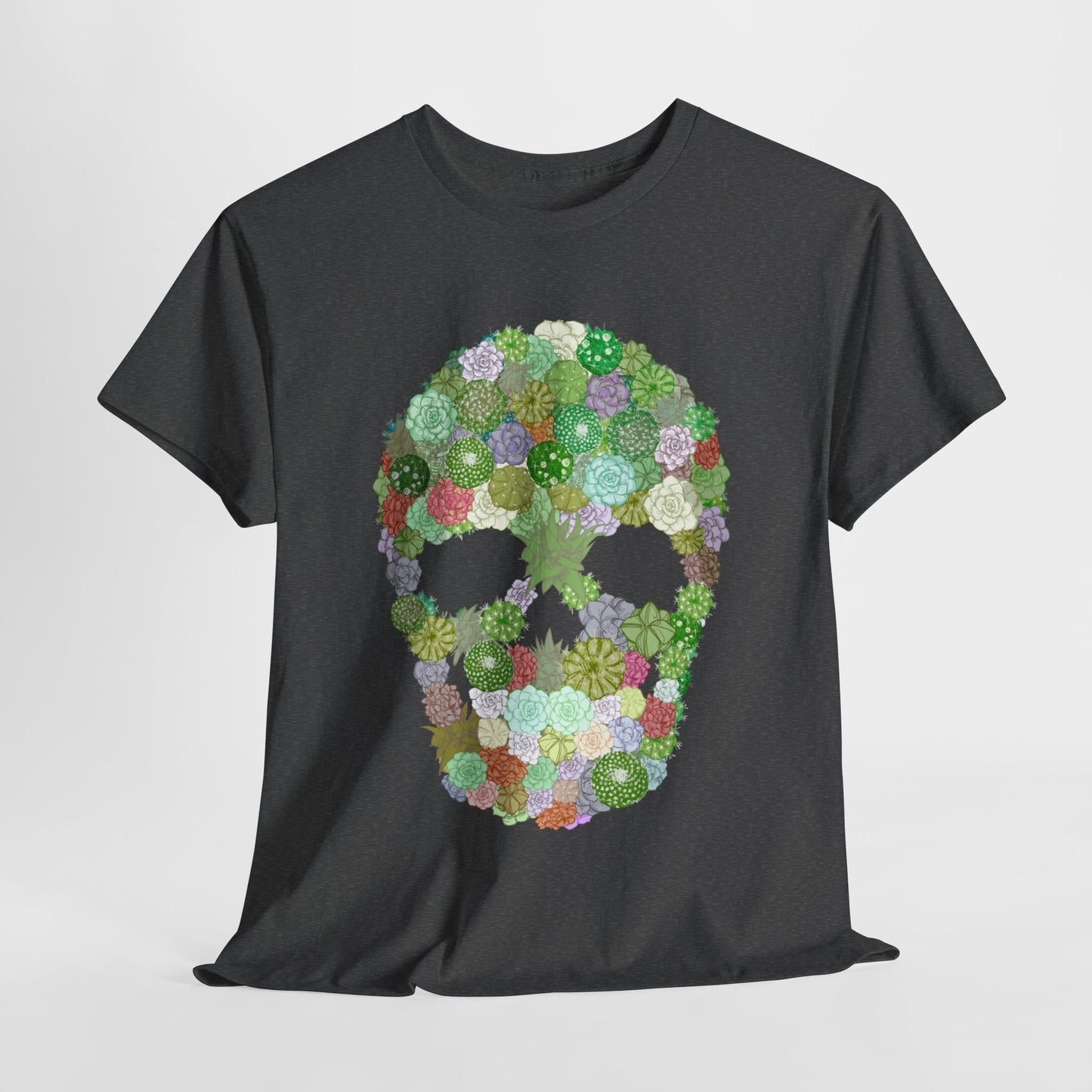 Succulent Skull Unisex Heavy Cotton Tee