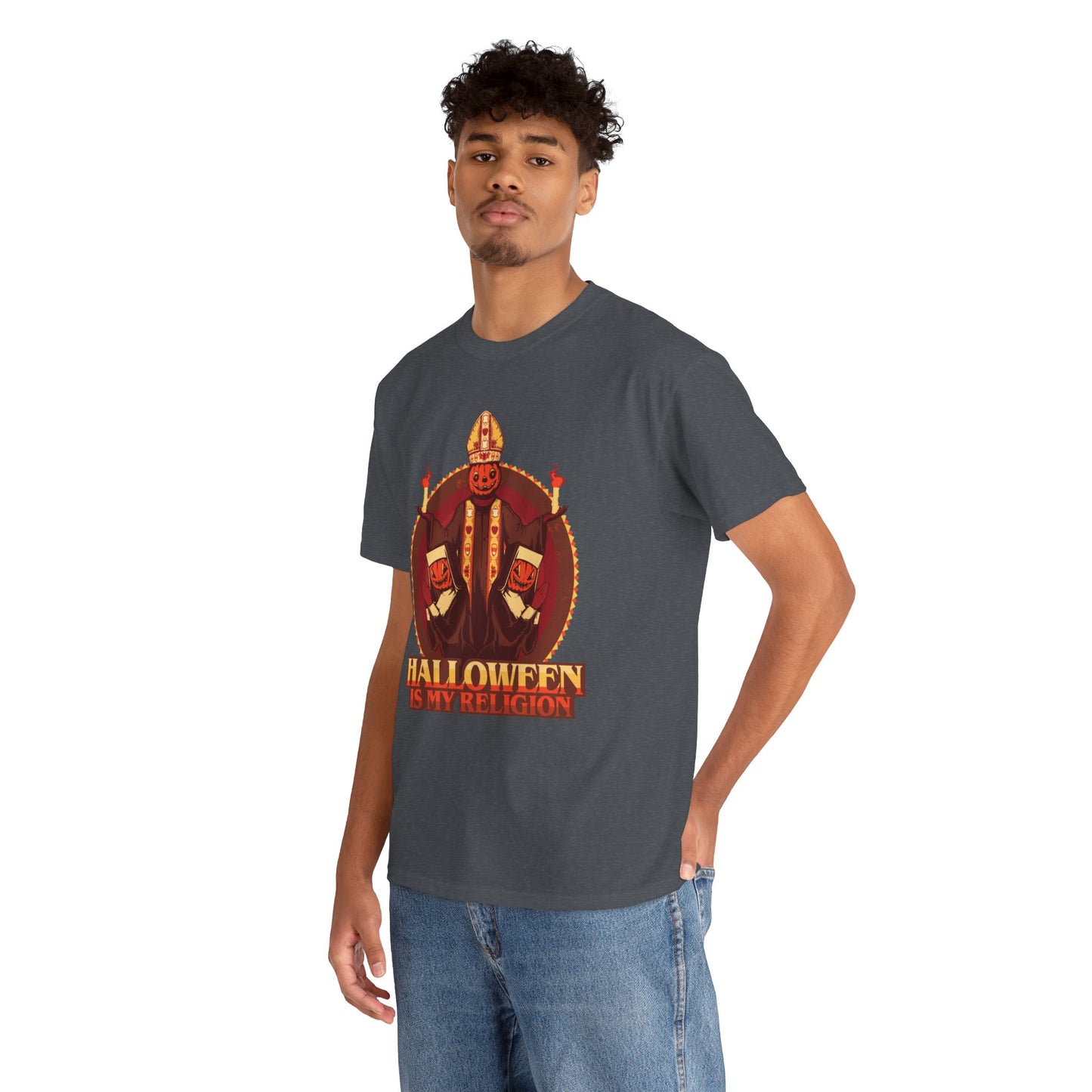 Halloween Is My Religion Unisex Heavy Cotton Tee