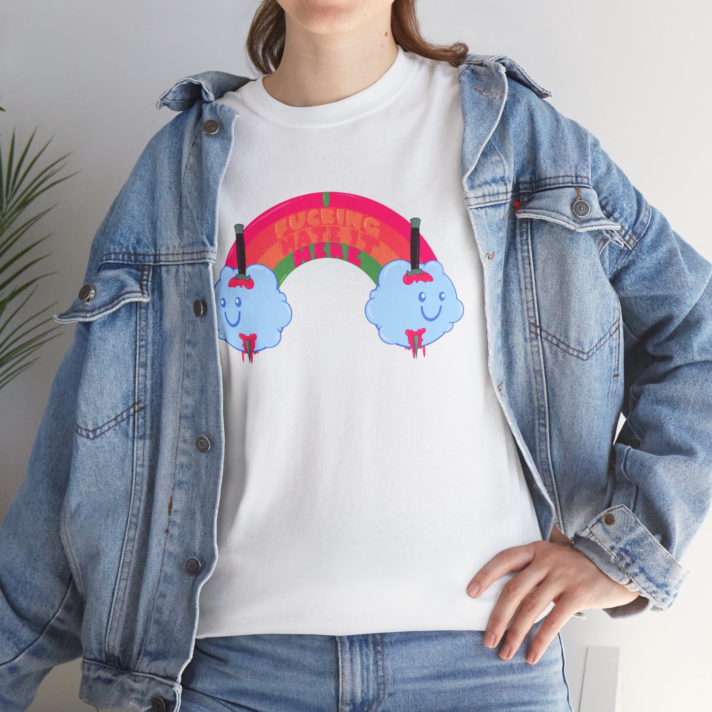 I Fucking Hate It Here Unisex Heavy Cotton Tee