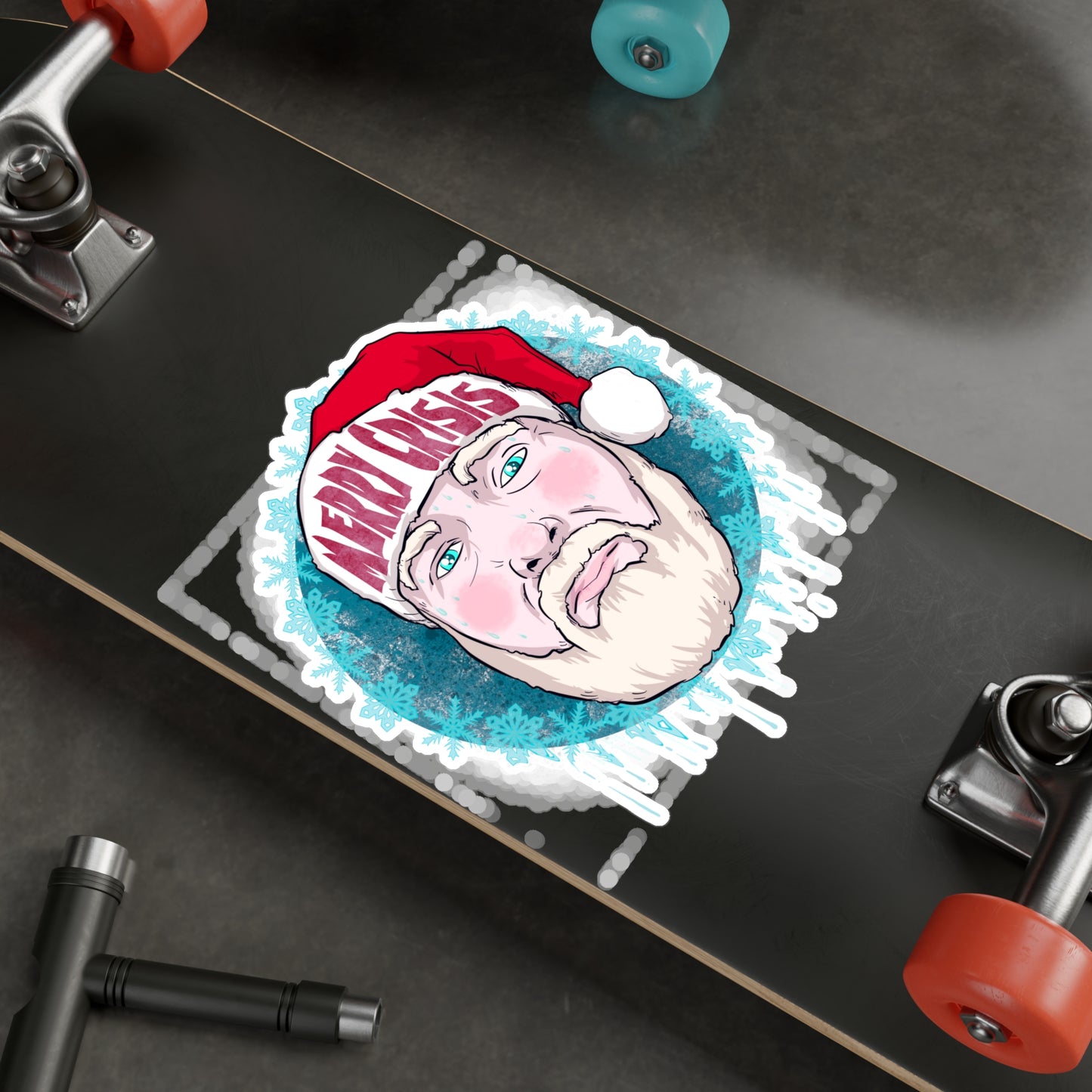 Merry Crisis Kiss-Cut Vinyl Decal