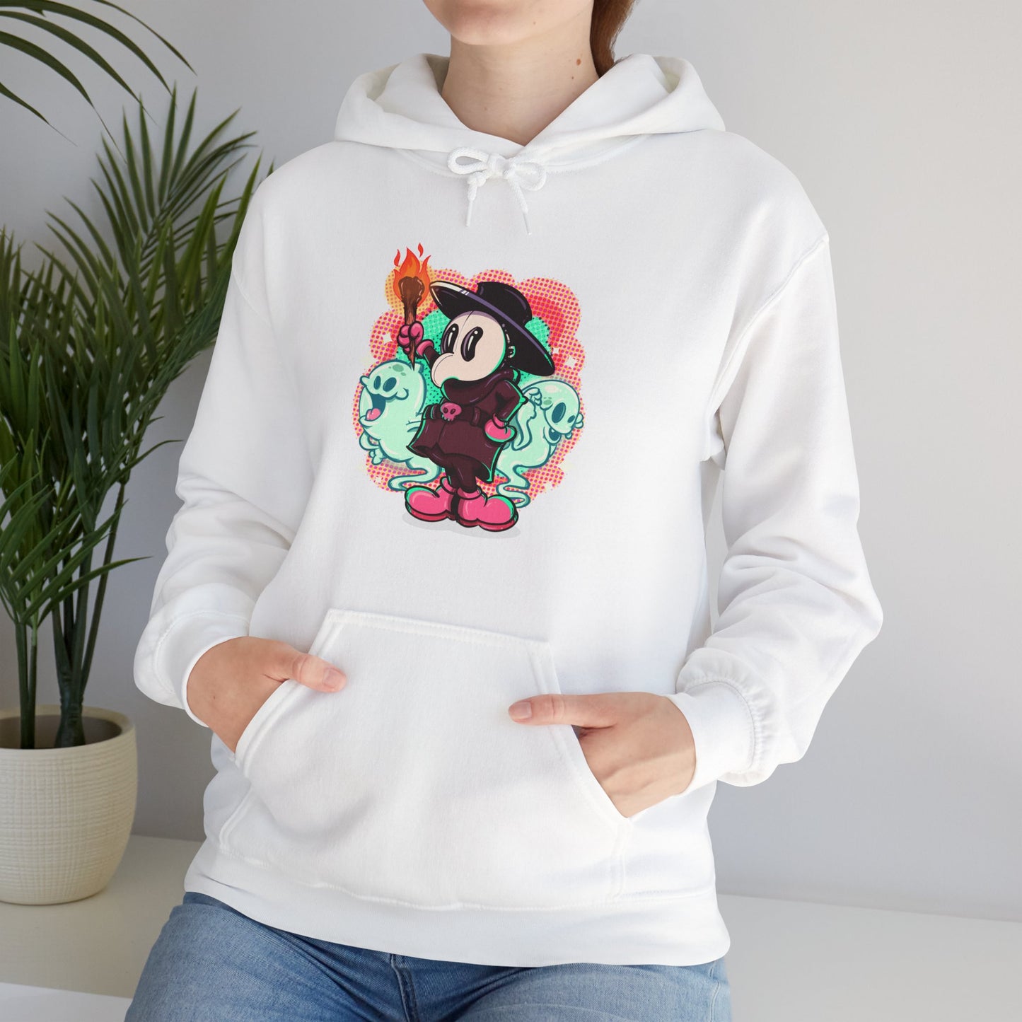 Rubber Hose Plague Doctor Unisex Heavy Blend Hooded Sweatshirt