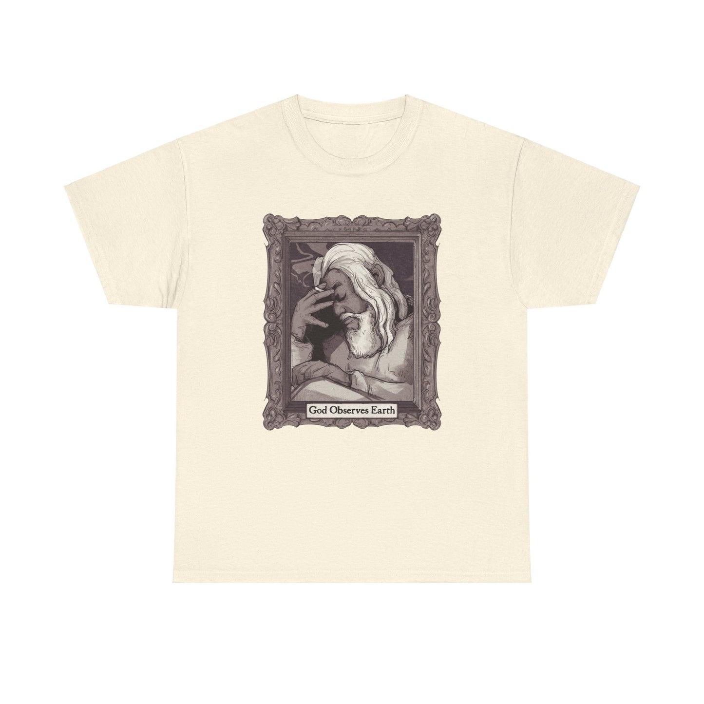 God Observes Earth Unisex Heavy Cotton Tee