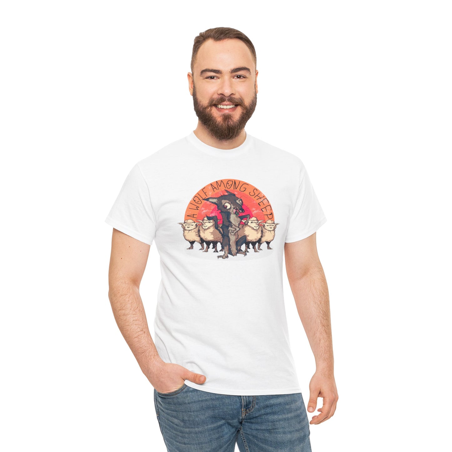 A Wolf Among Sheep Unisex Heavy Cotton Tee