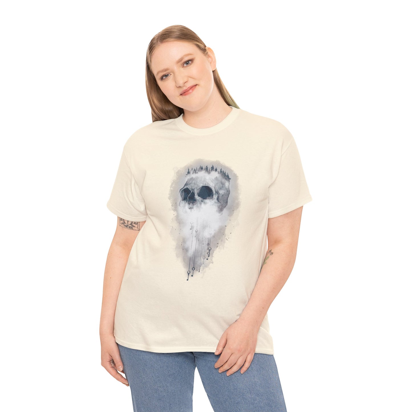 Elemental Skull Air Unisex Heavy Cotton Tee