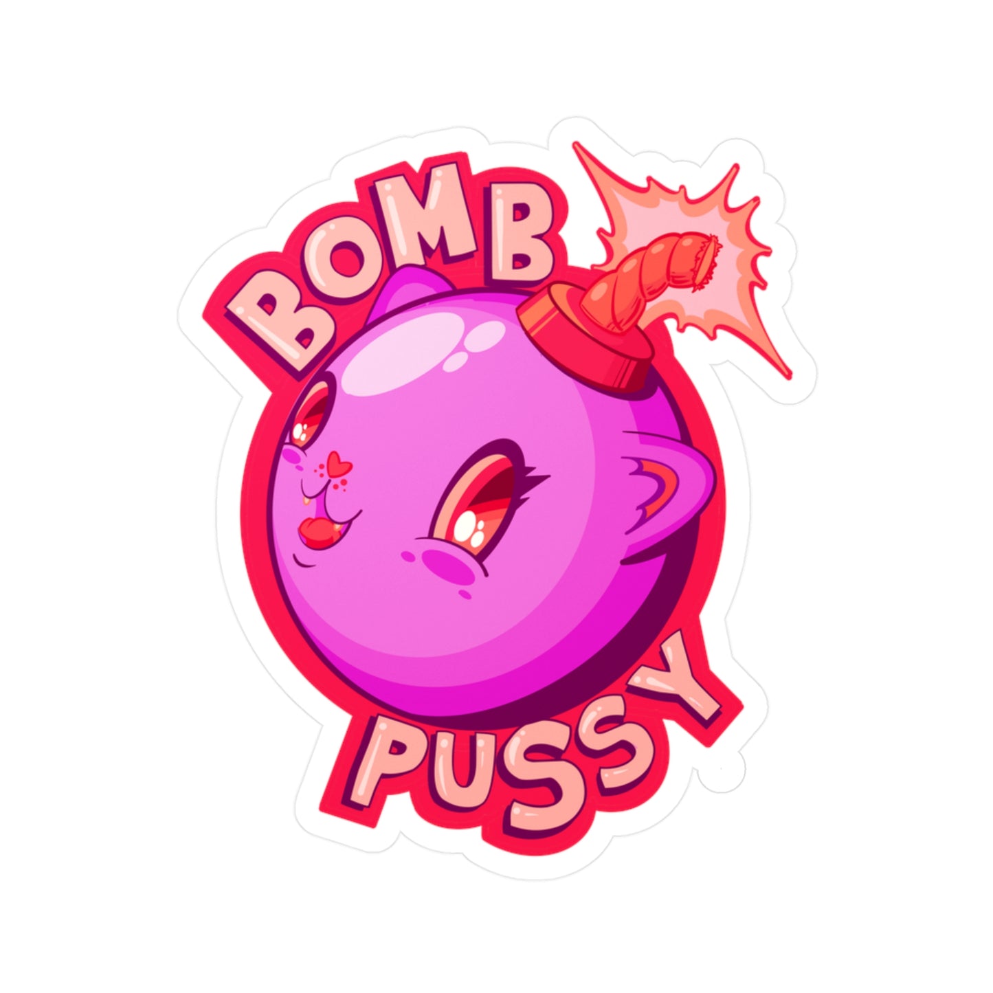 Bomb Pussy Kiss-Cut Vinyl Decal