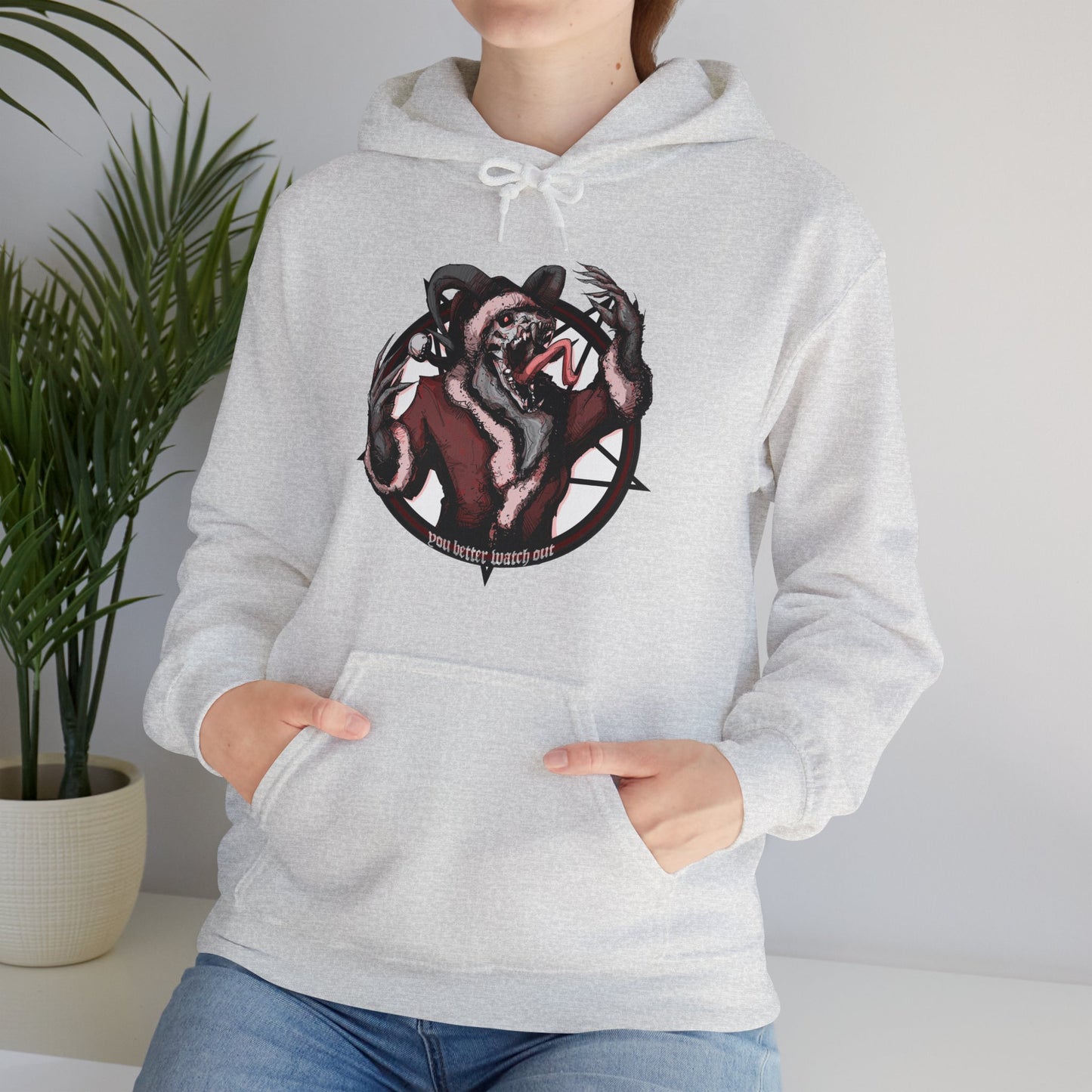 You Better Watch Out Unisex Heavy Blend Hooded Sweatshirt
