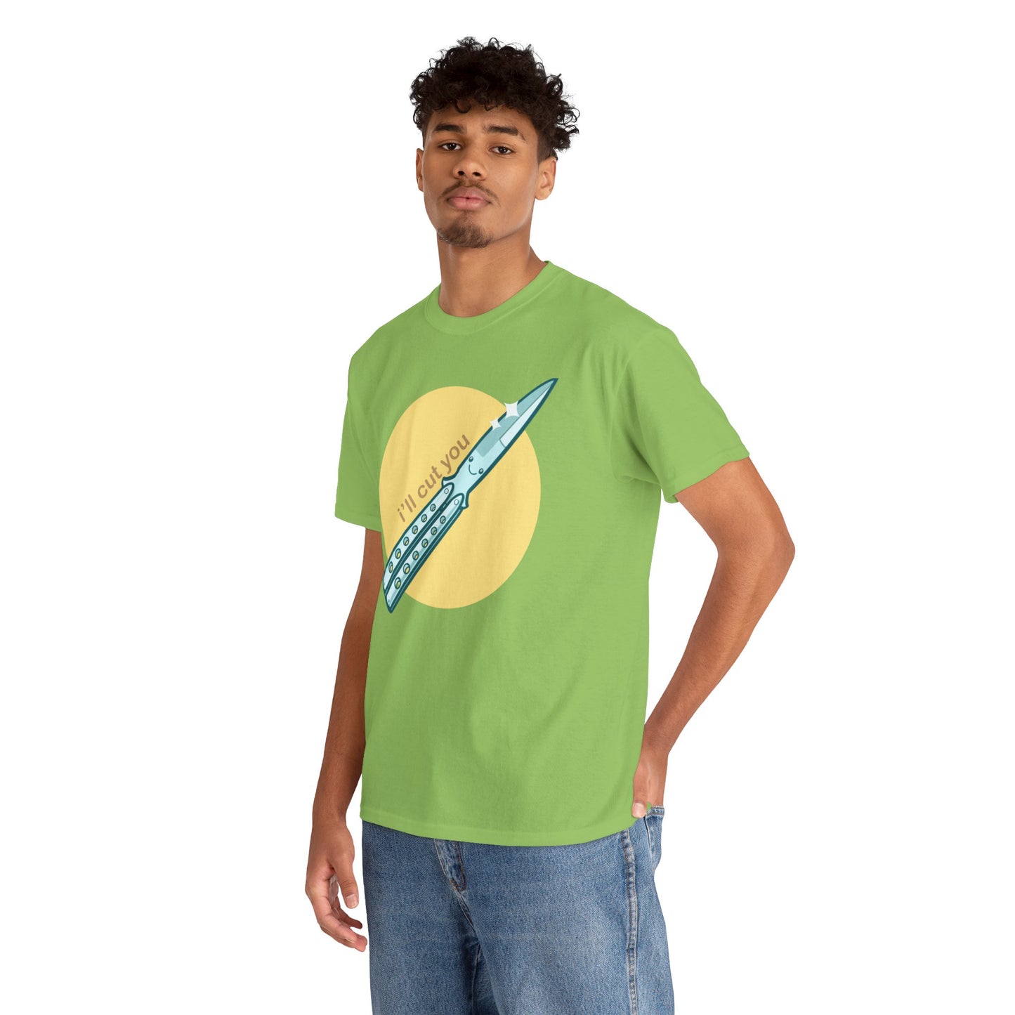 I'll Cut You Unisex Heavy Cotton Tee
