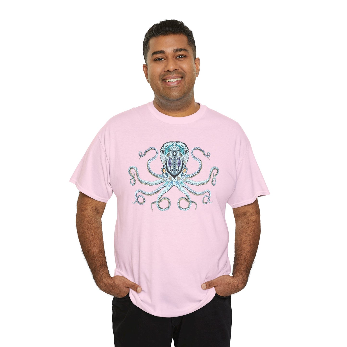 Octopus Sugar Skull Unisex Heavy Cotton Tee