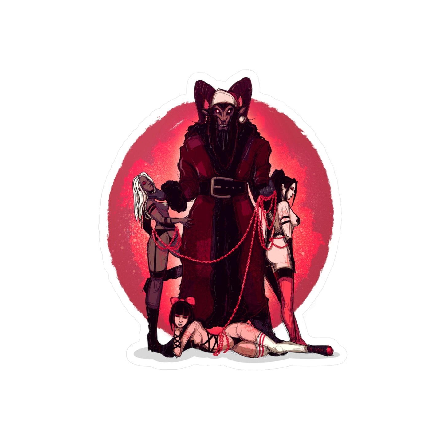 Krampus Daddy Kiss-Cut Vinyl Decal