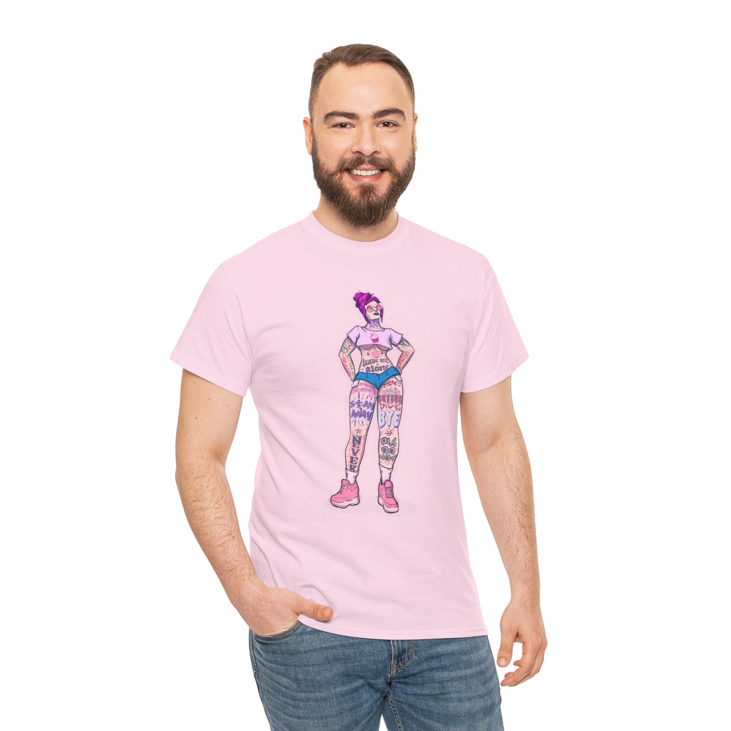 Antisocial Tattoos Unisex Heavy Cotton Tee