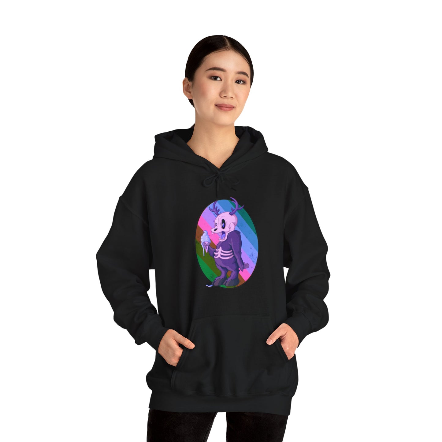 Monster Ice Cream Unisex Heavy Blend Hooded Sweatshirt