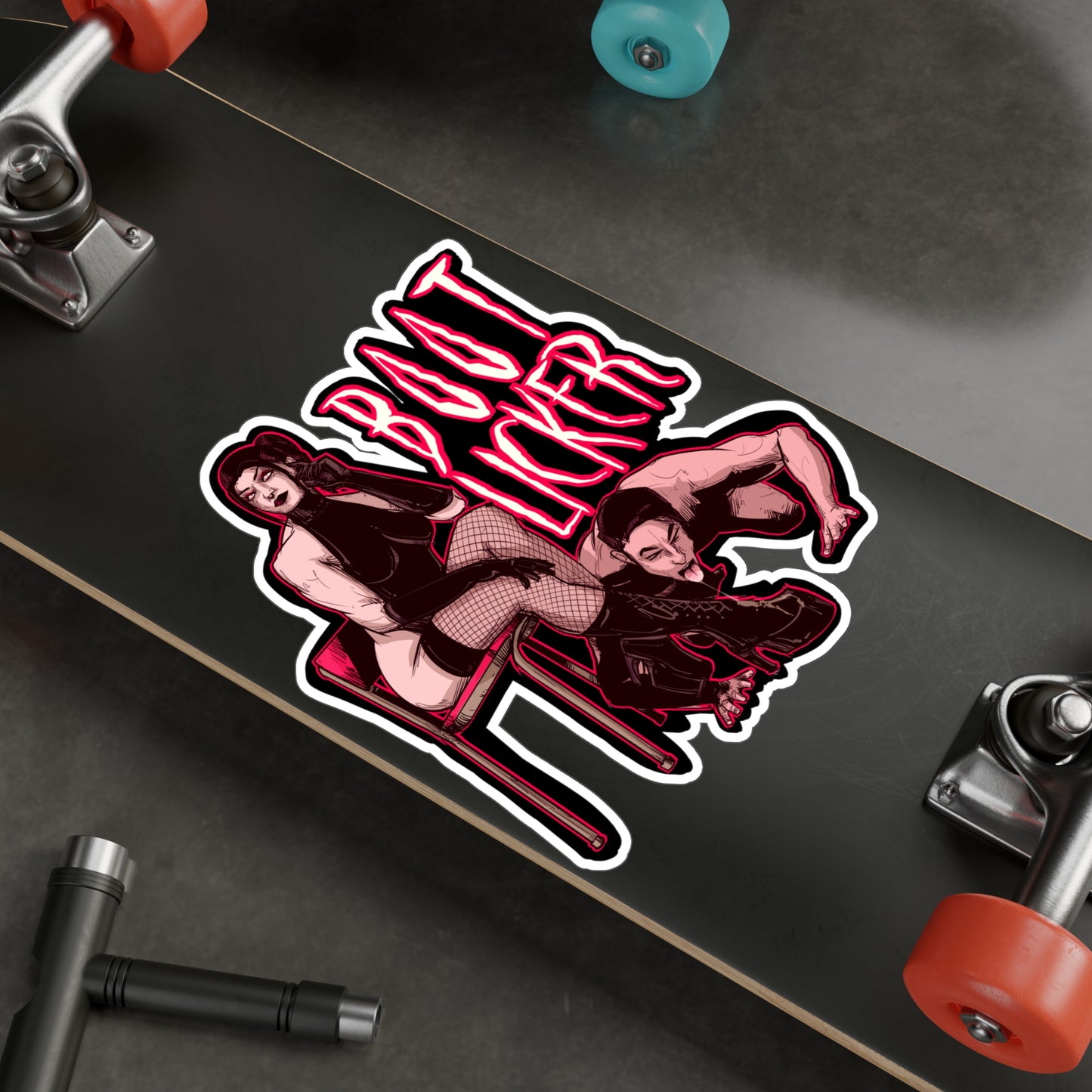 Boot Licker Kiss-Cut Vinyl Decal