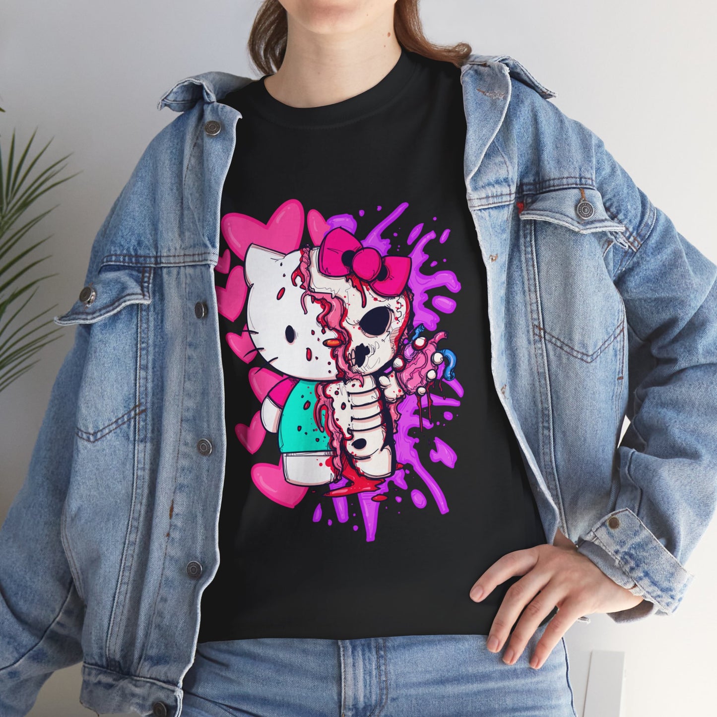Zombie Kitty Unisex Heavy Cotton Patreon Tee