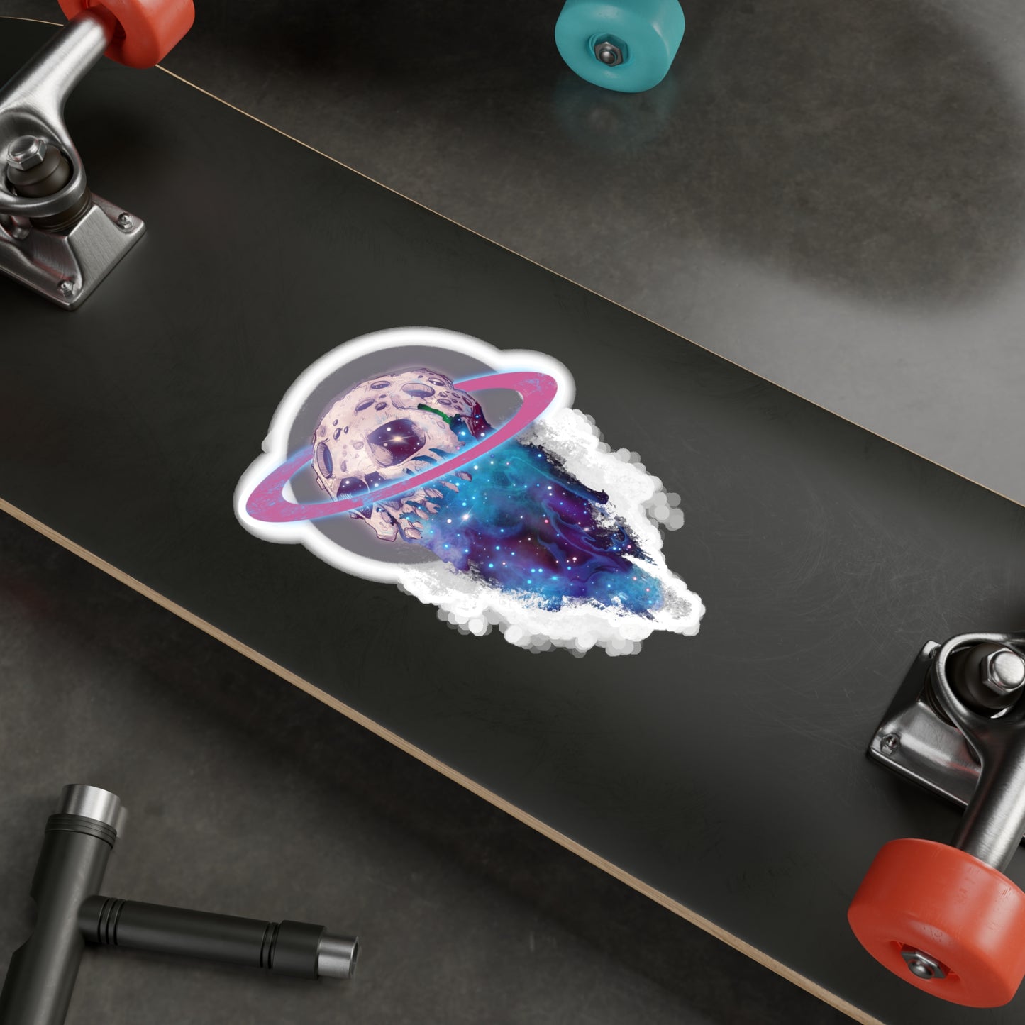 Elemental Skull Space Kiss-Cut Vinyl Decal