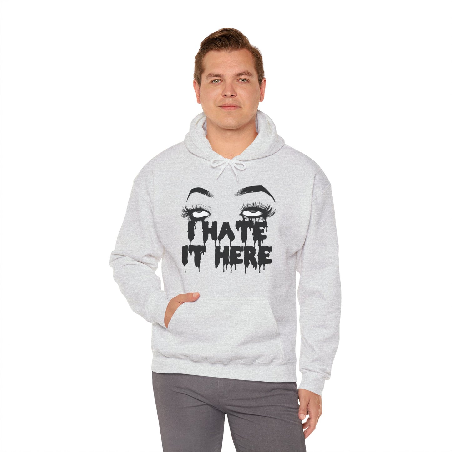 I Hate It Here Unisex Heavy Blend Hooded Sweatshirt
