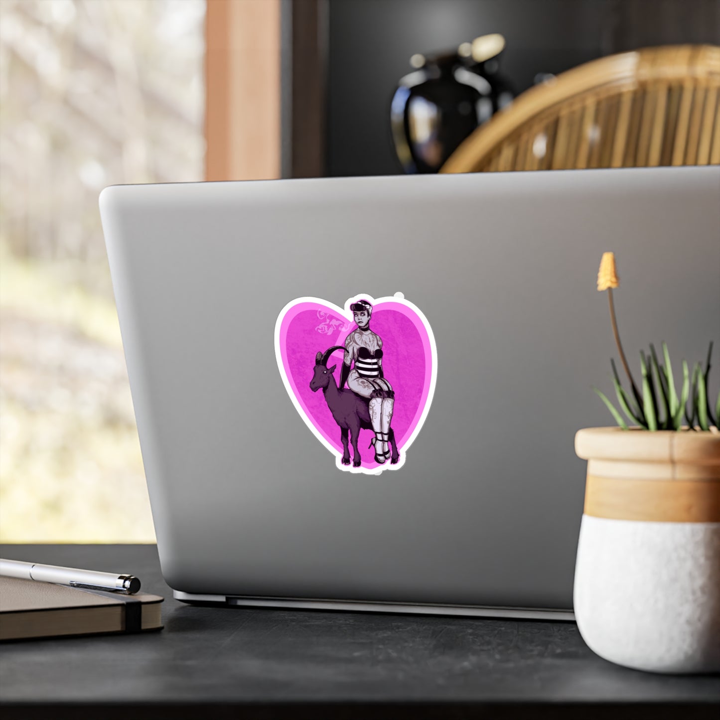 Goth Pinup Kiss-Cut Vinyl Decal
