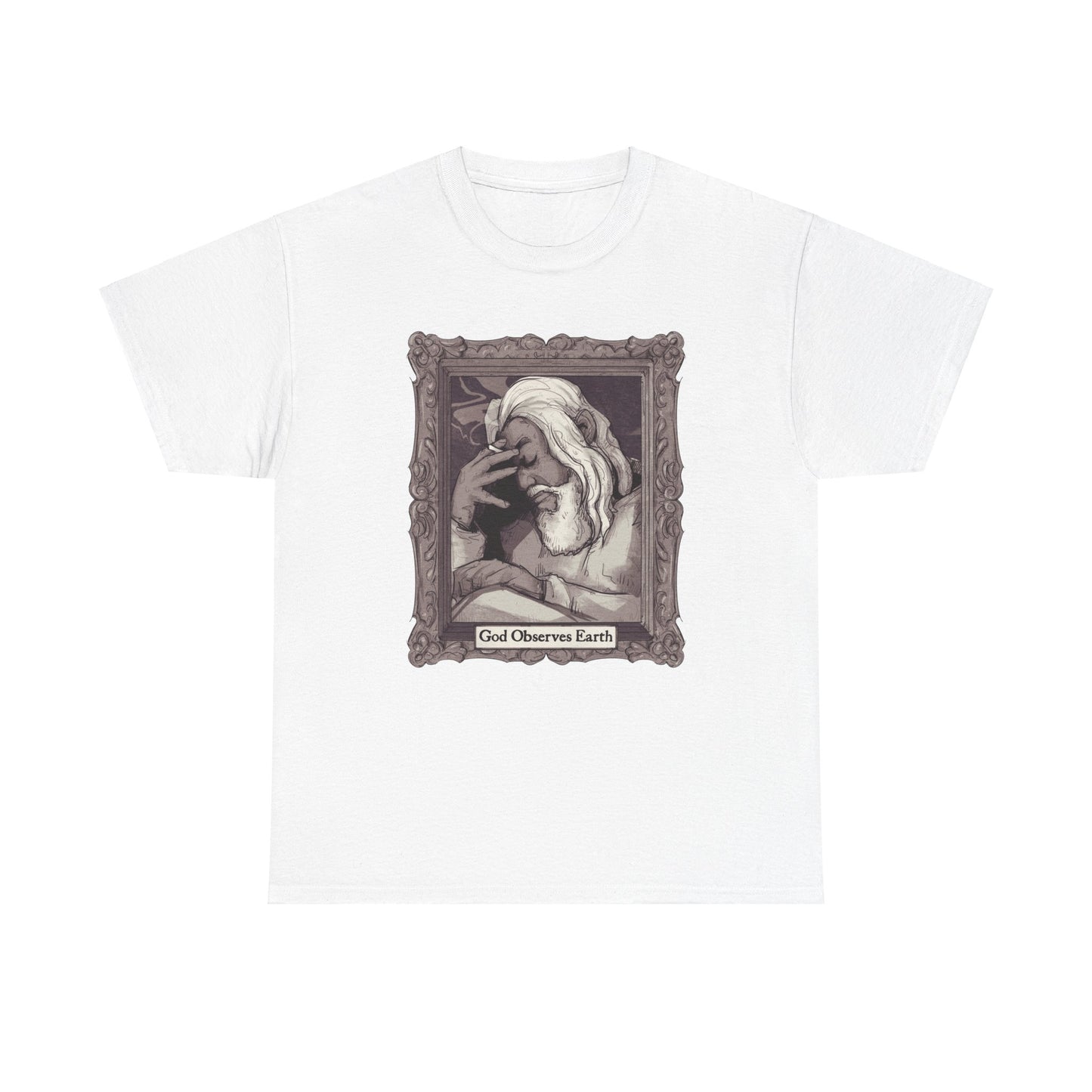 God Observes Earth Unisex Heavy Cotton Tee