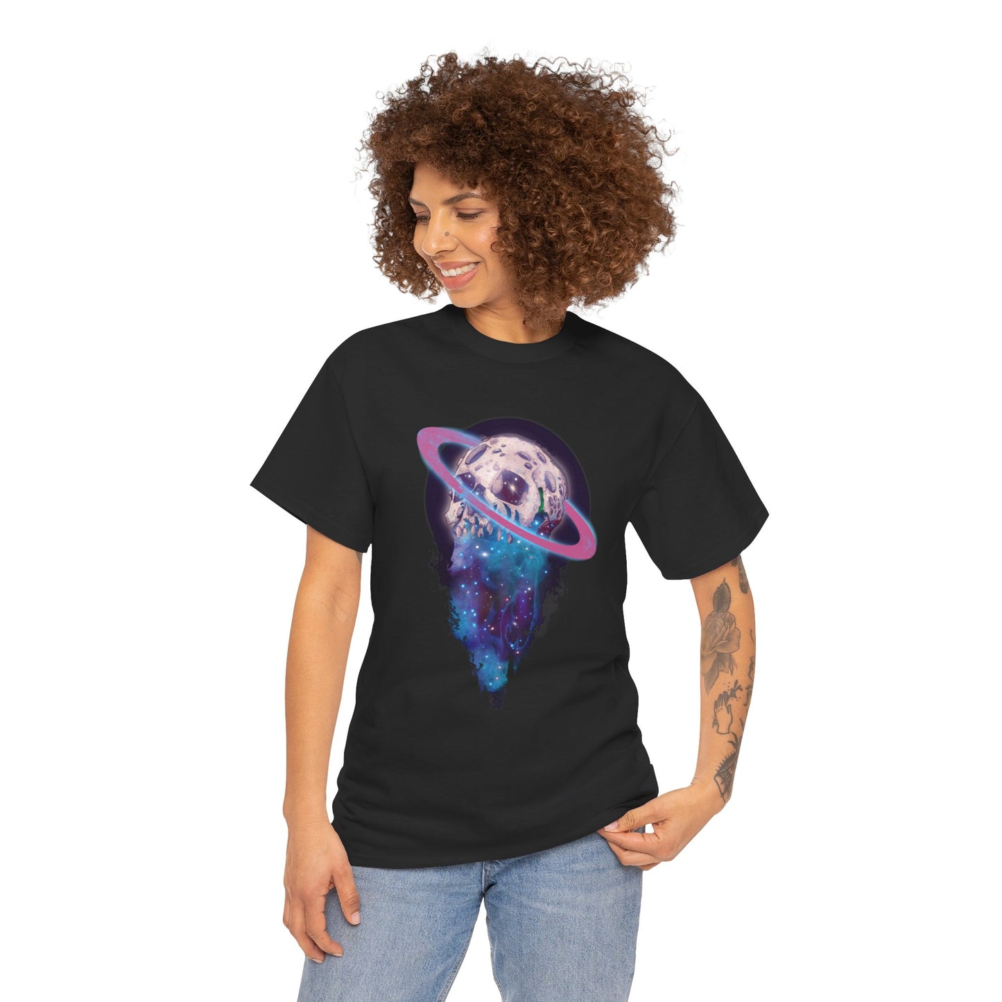 Elemental Skull Space Unisex Heavy Cotton Tee