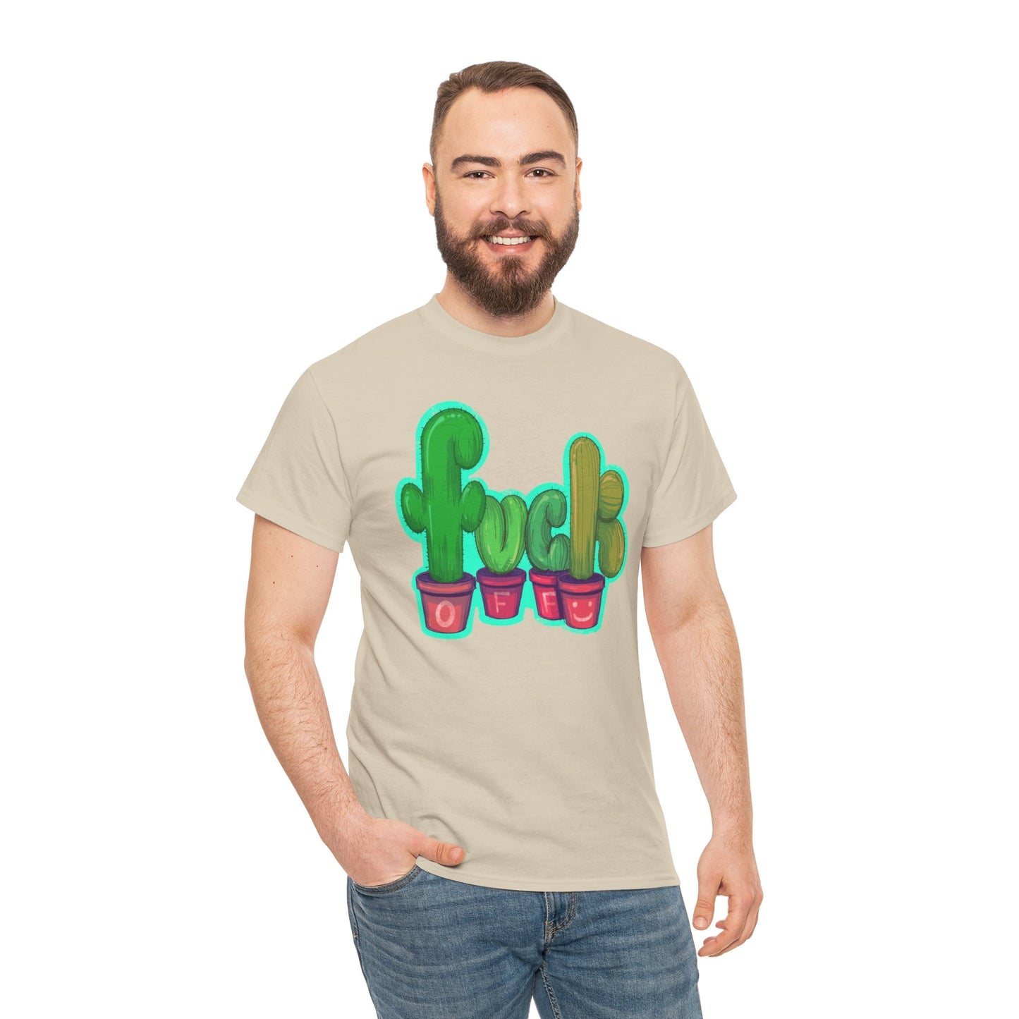 Rude Succulents Unisex Heavy Cotton Tee