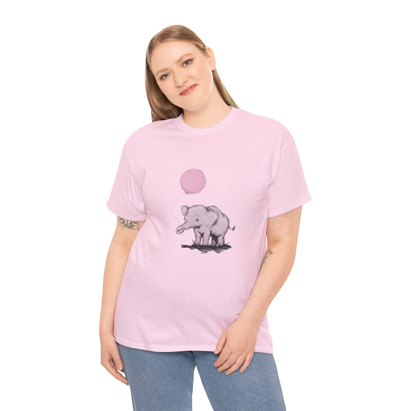 Baby Elephant Unisex Heavy Cotton Tee