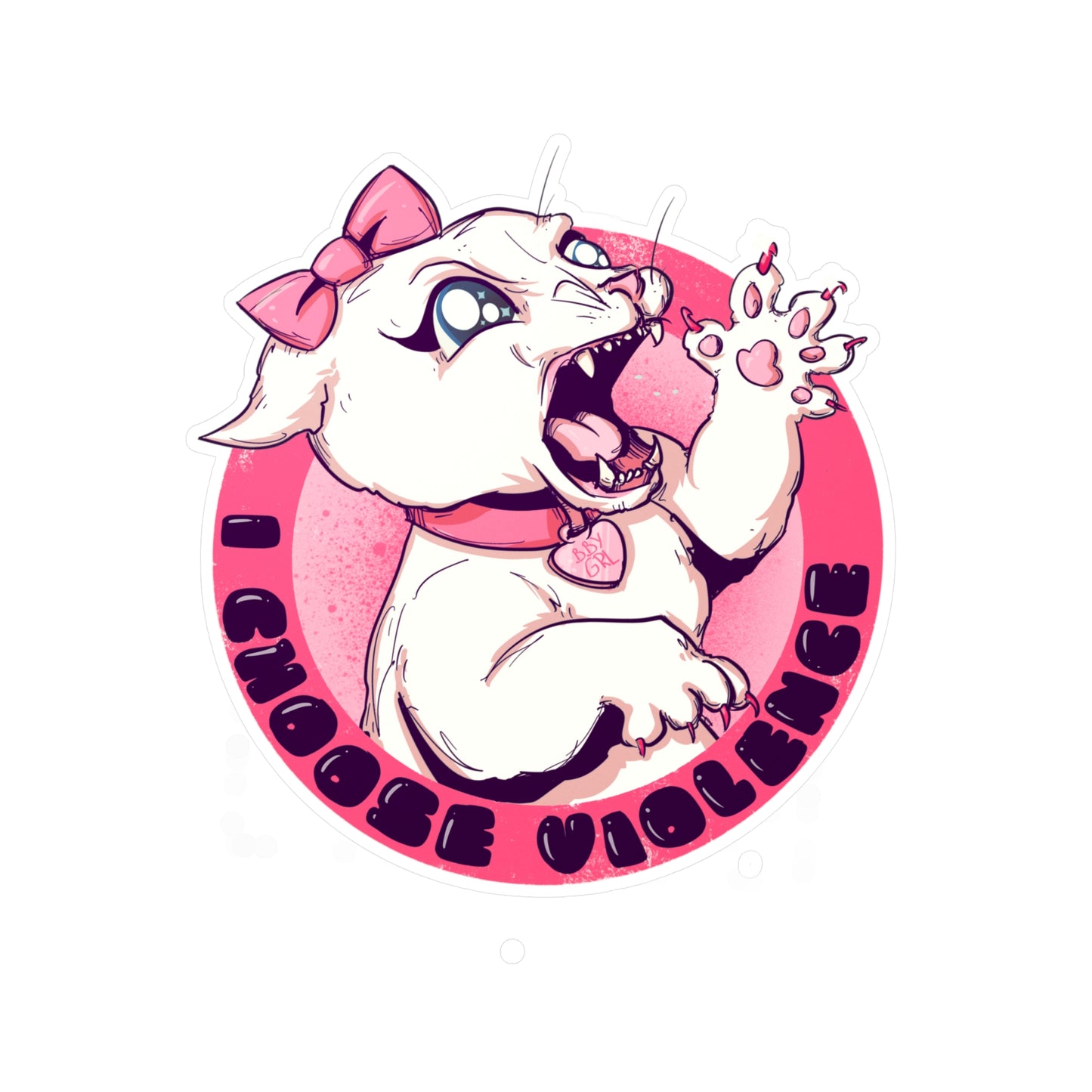 Killer Kitty Kiss-Cut Vinyl Decal