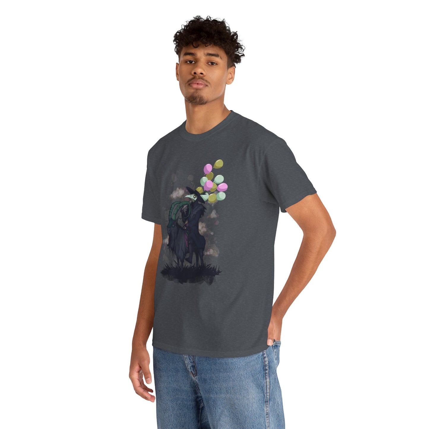 Plague Doctor Balloons Unisex Heavy Cotton Tee