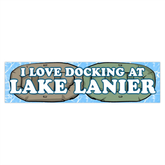 Lake Lanier Docking Bumper Stickers