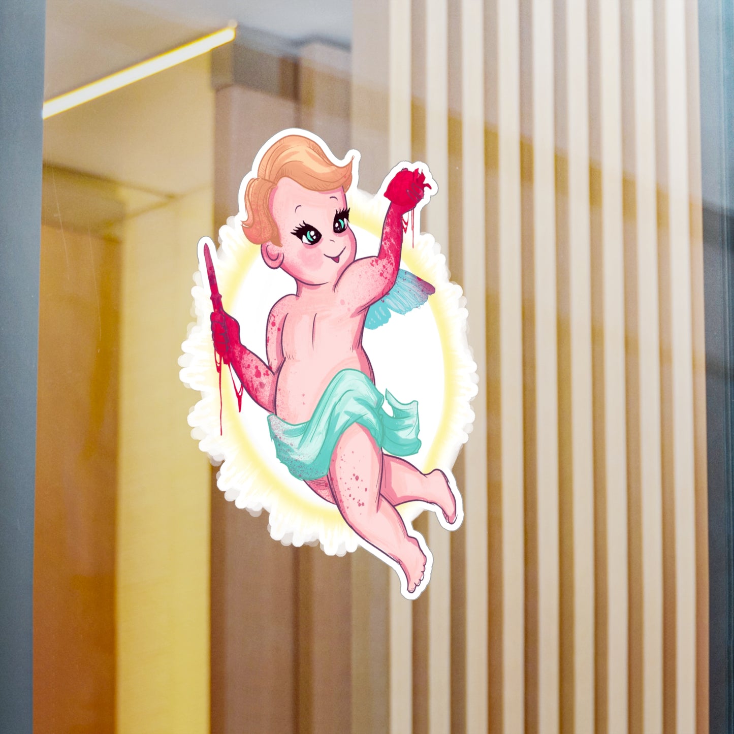 Cupid Kiss-Cut Vinyl Decal