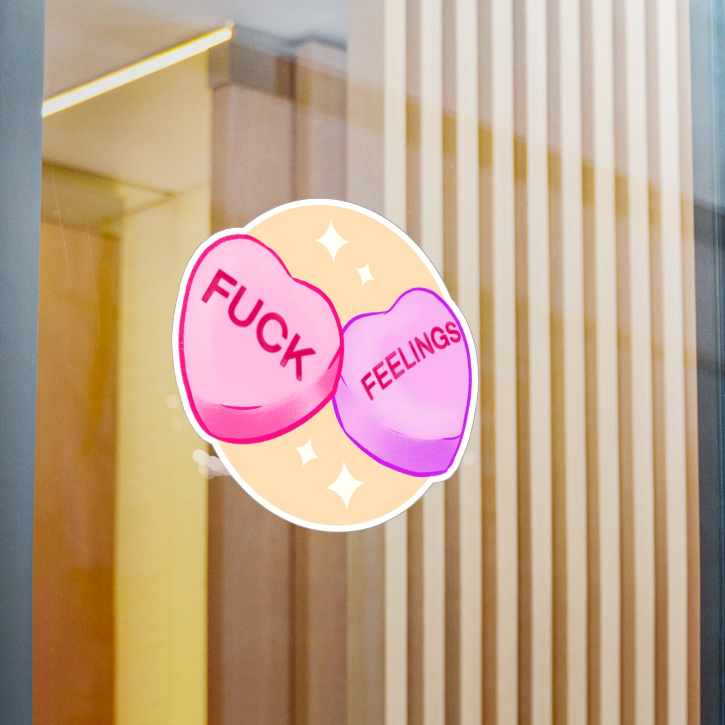 Fuck Feelings Kiss-Cut Vinyl Decal