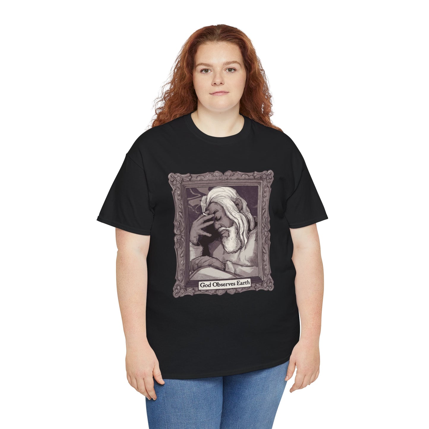 God Observes Earth Unisex Heavy Cotton Tee