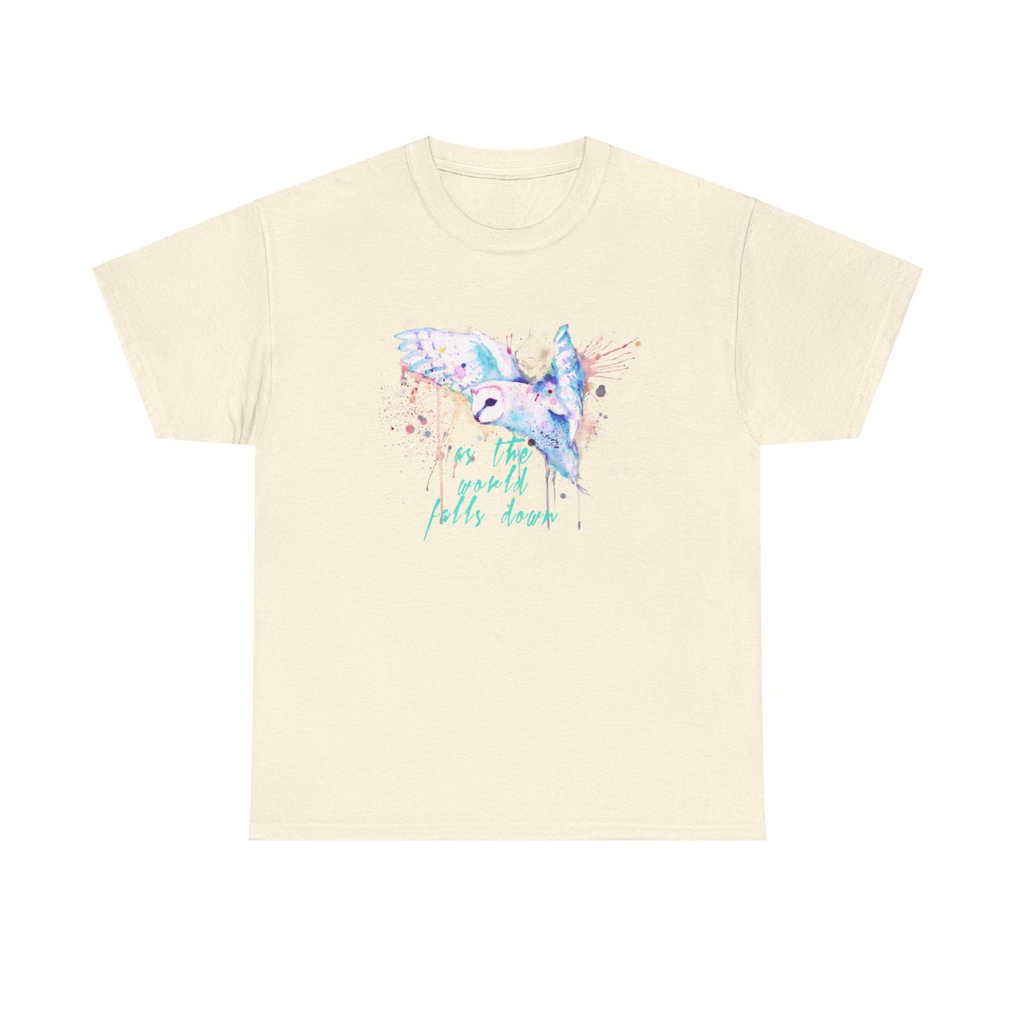Rainbow Barn Owl (Goblin Variant) Unisex Heavy Cotton Tee
