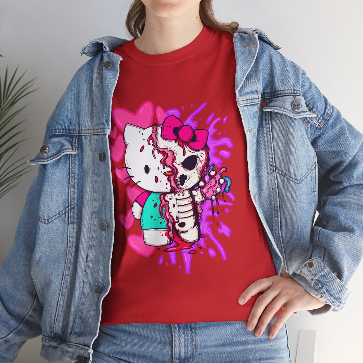 Zombie Kitty Unisex Heavy Cotton Patreon Tee