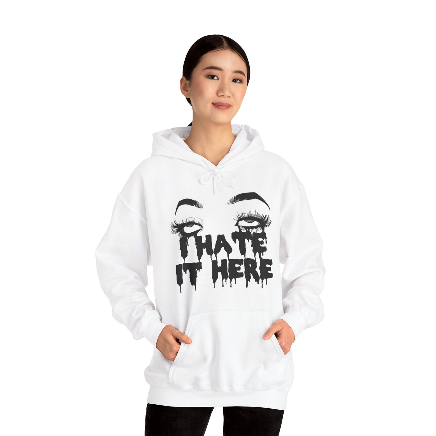 I Hate It Here Unisex Heavy Blend Hooded Sweatshirt