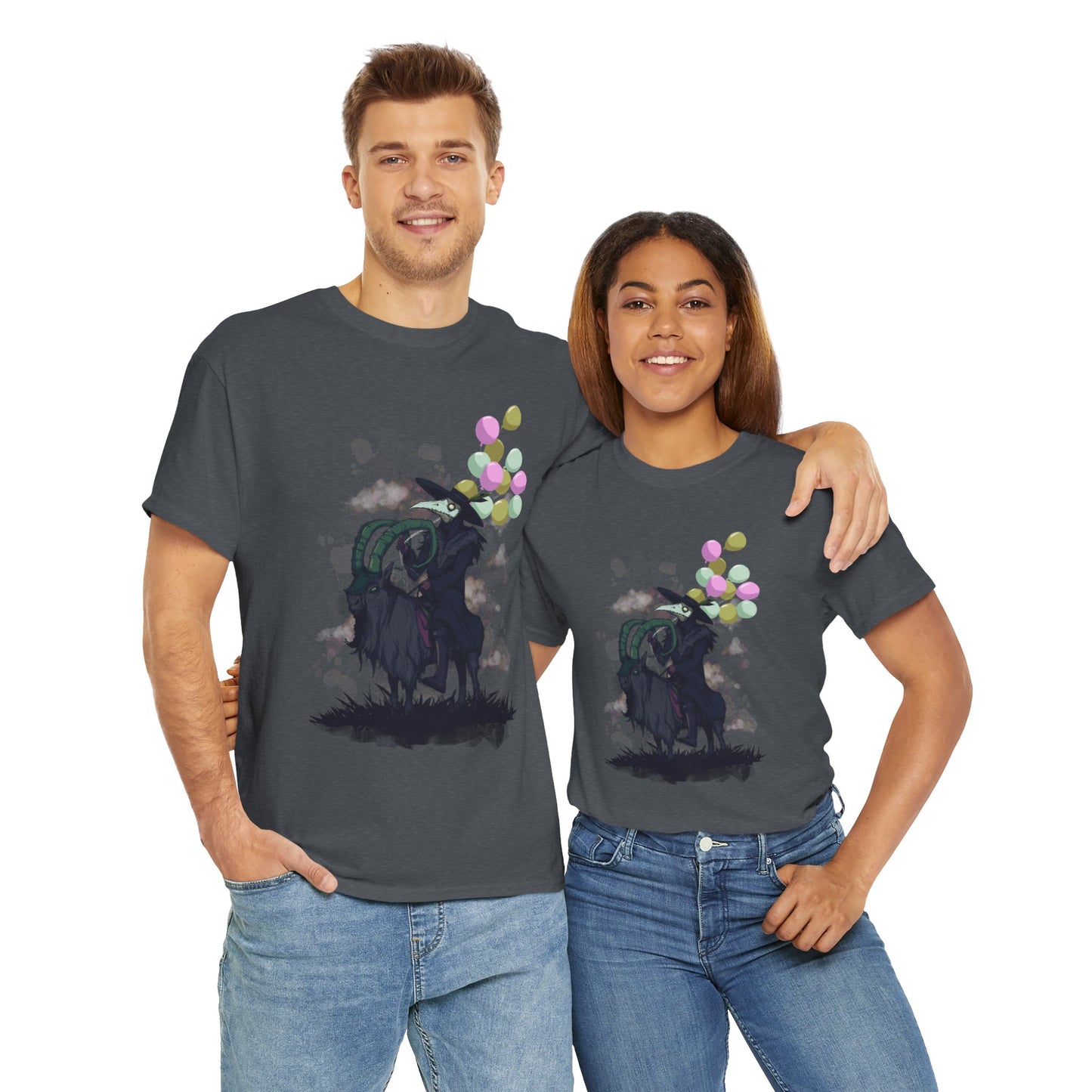 Plague Doctor Balloons Unisex Heavy Cotton Tee