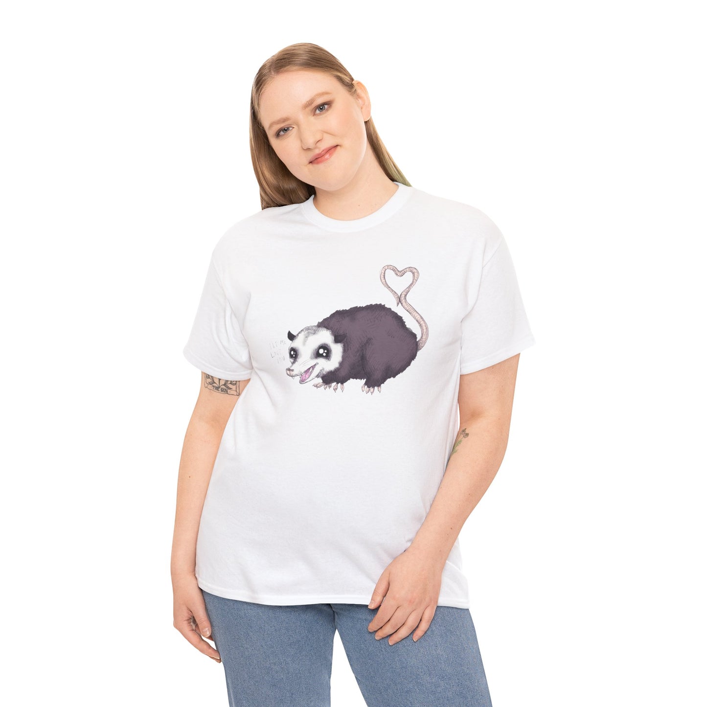 Love Opossum Unisex Heavy Cotton Tee