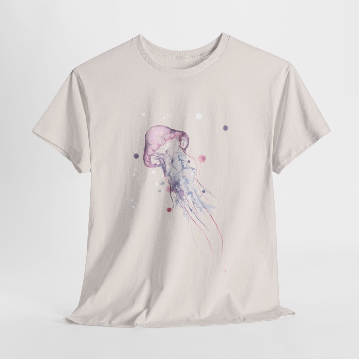Jellyfish Watercolor Unisex Heavy Cotton Tee