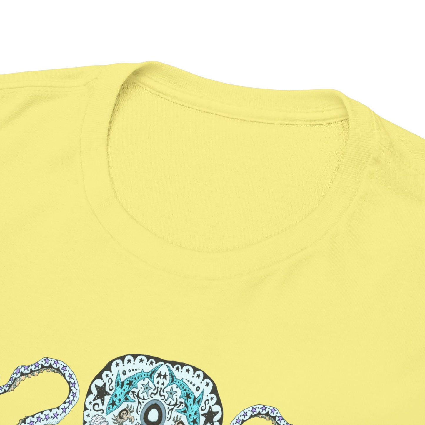 Octopus Sugar Skull Unisex Heavy Cotton Tee