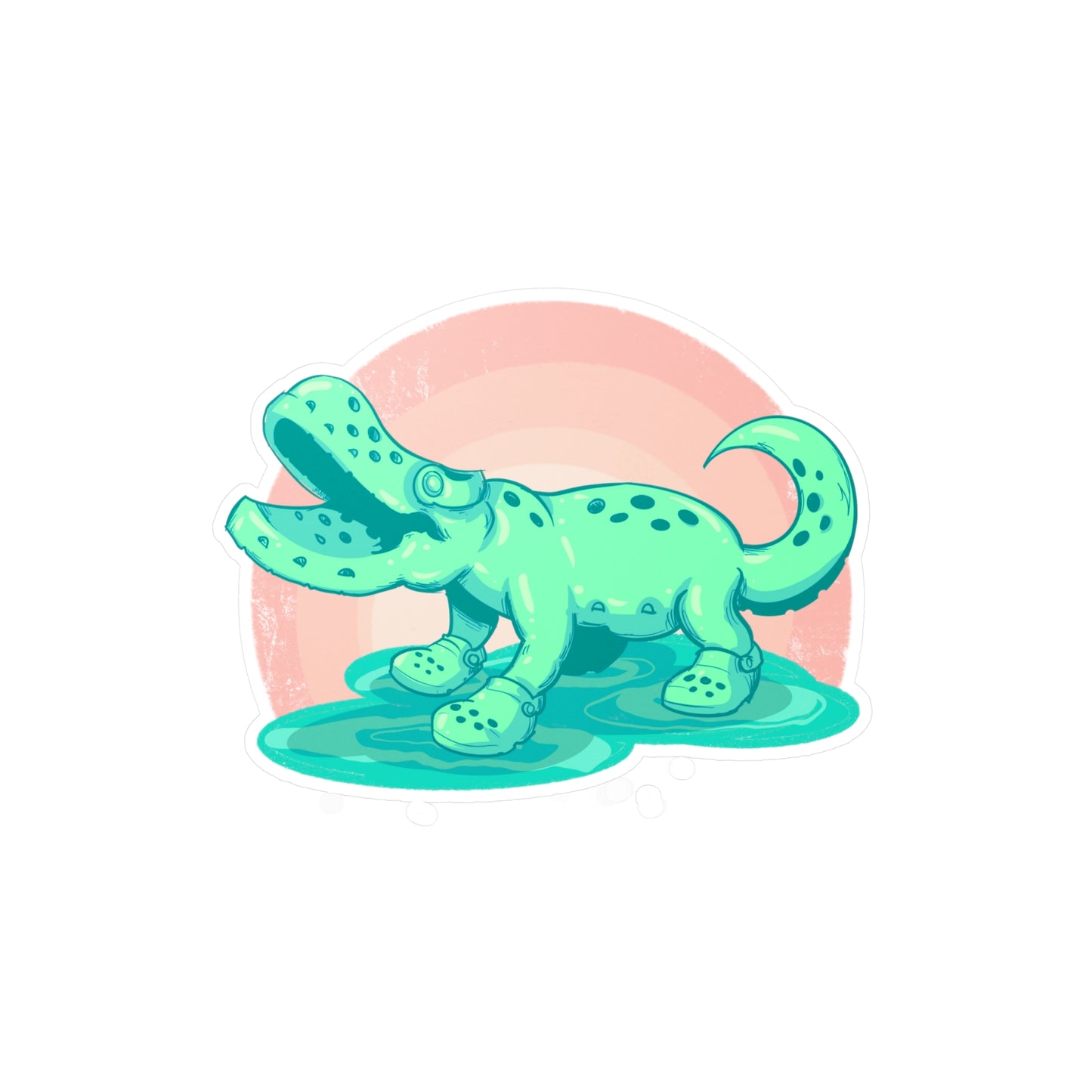 Croc Kiss-Cut Vinyl Decal