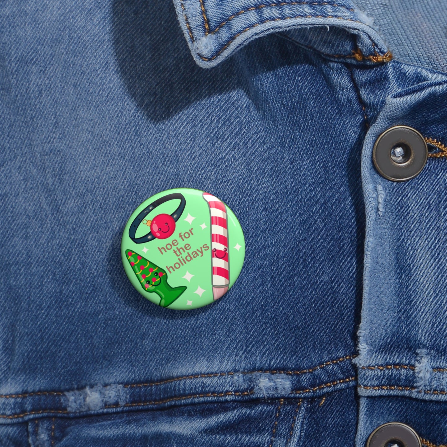 Hoe For The Holidays Pin Buttons