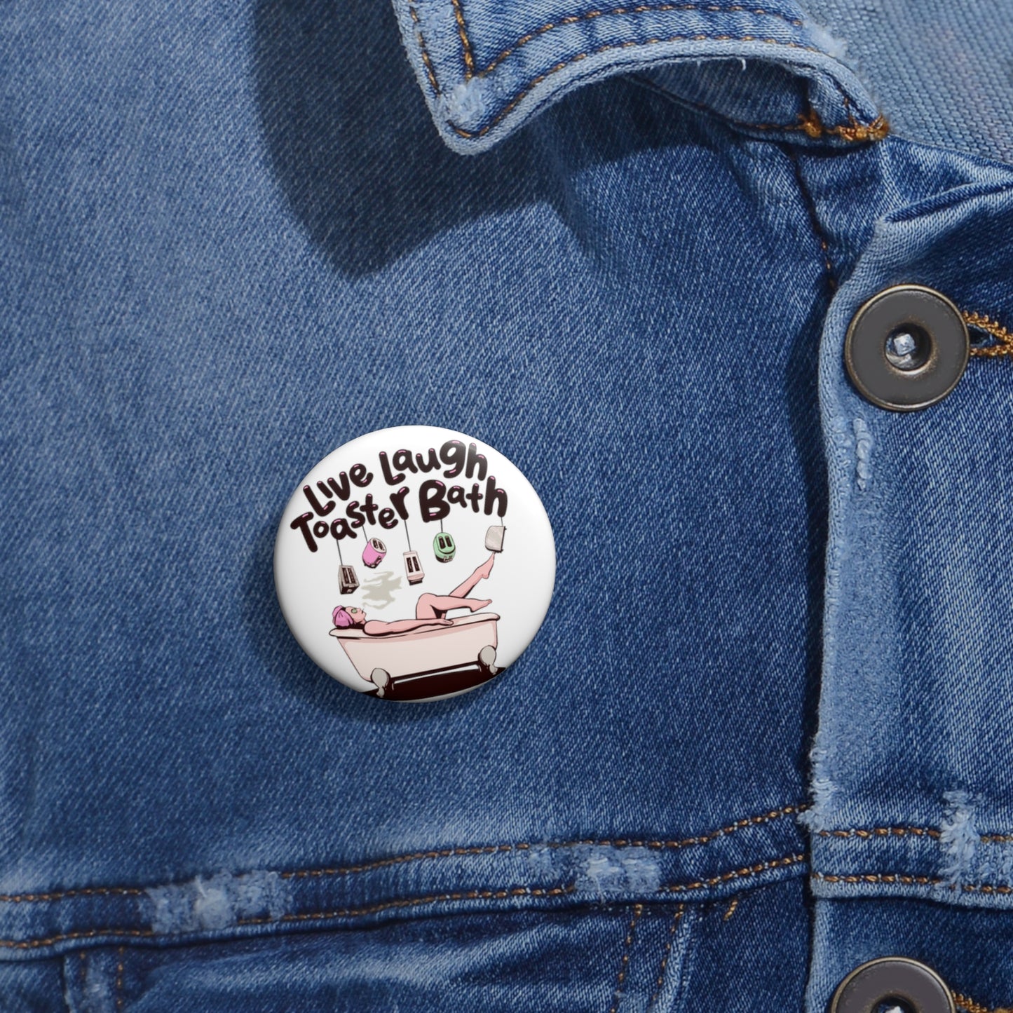 Toaster Bath Pin Buttons