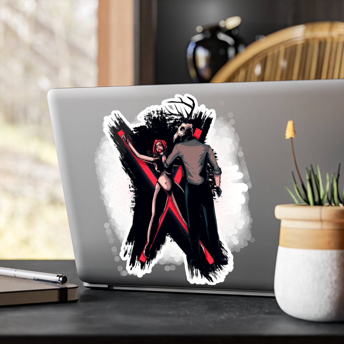 Deer Daddy Series 11: The Cross Kiss-Cut Vinyl Decal