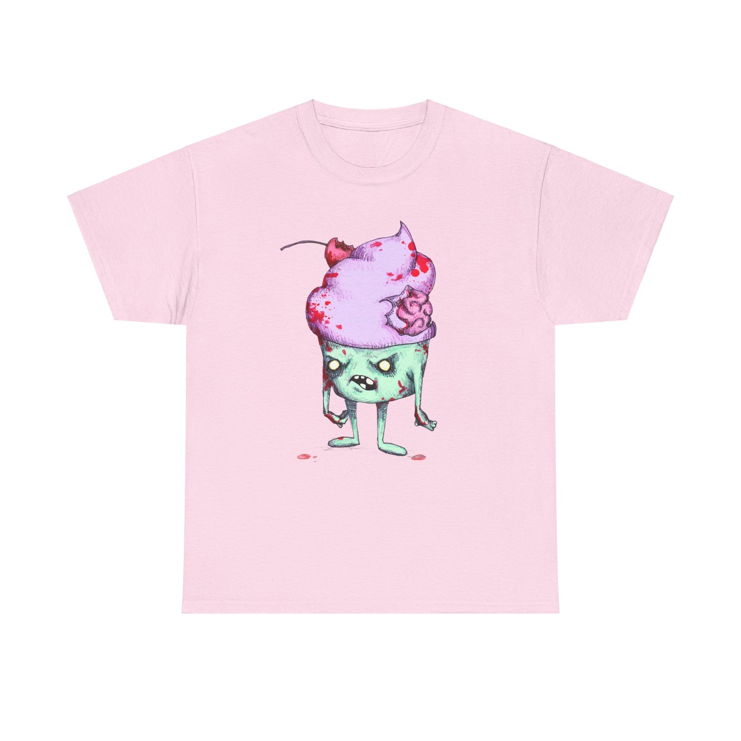 Zombie Cupcake Unisex Heavy Cotton Tee