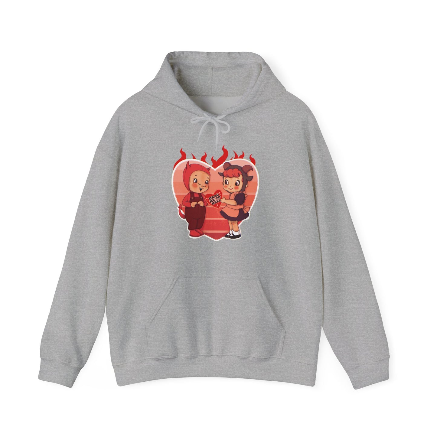 Love Is Hell Unisex Heavy Blend Hooded Sweatshirt