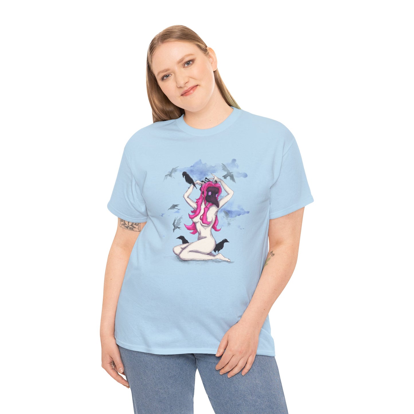 Plague Doctor Pinup Unisex Heavy Cotton Tee