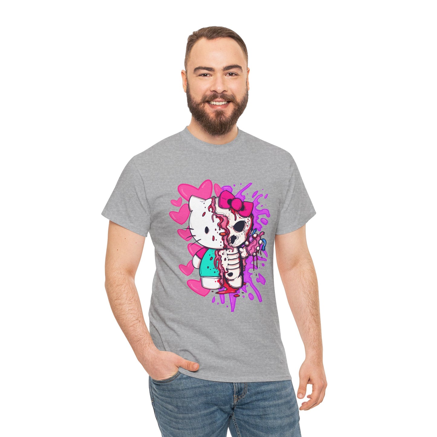 Zombie Kitty Unisex Heavy Cotton Patreon Tee