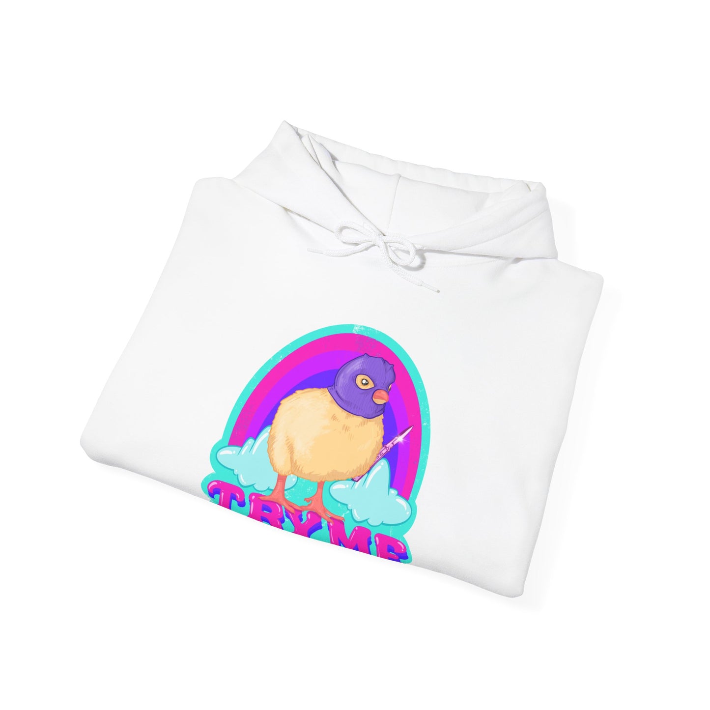 Try Me Unisex Heavy Blend Hooded Sweatshirt