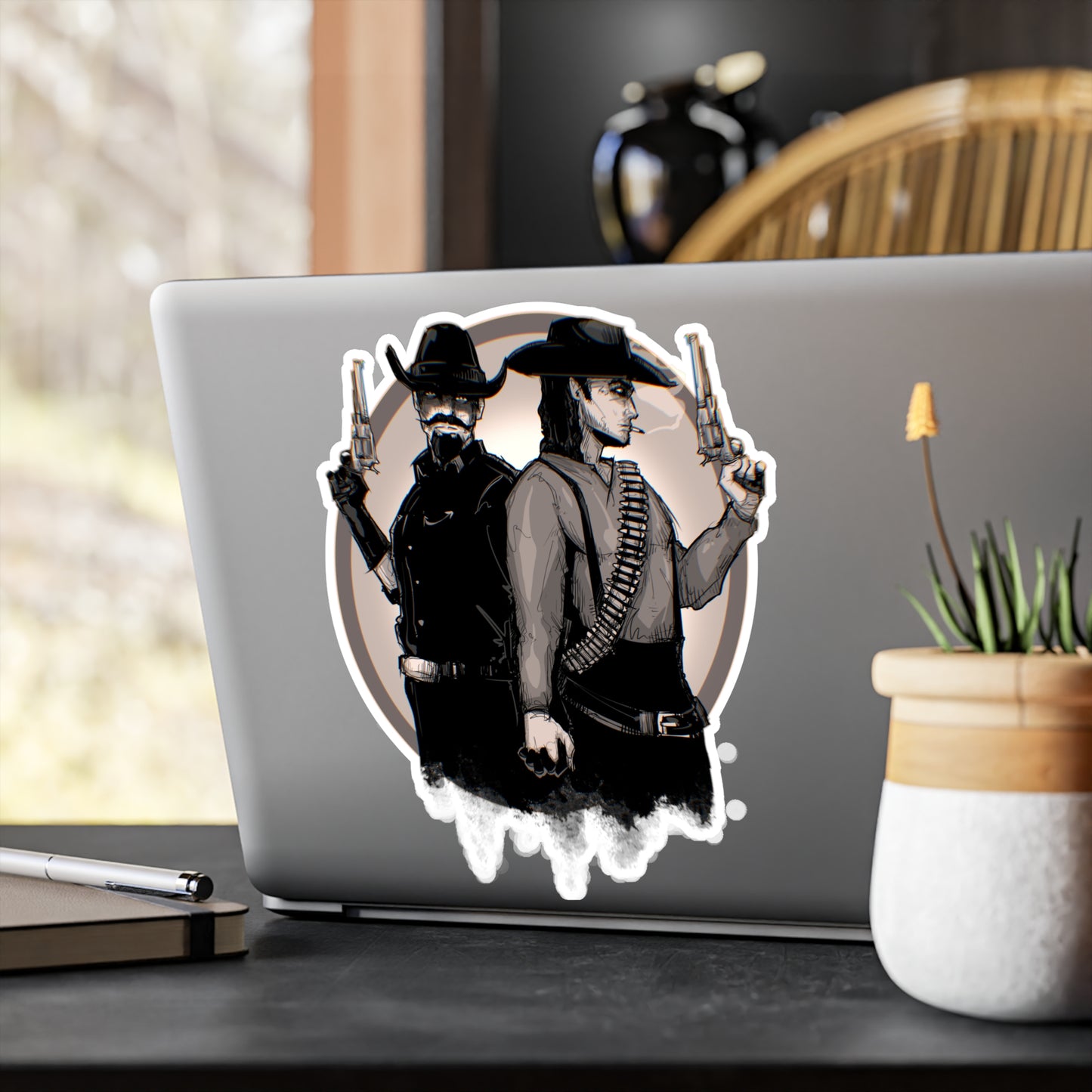 Bounty Hunter Lovers Kiss-Cut Vinyl Decal