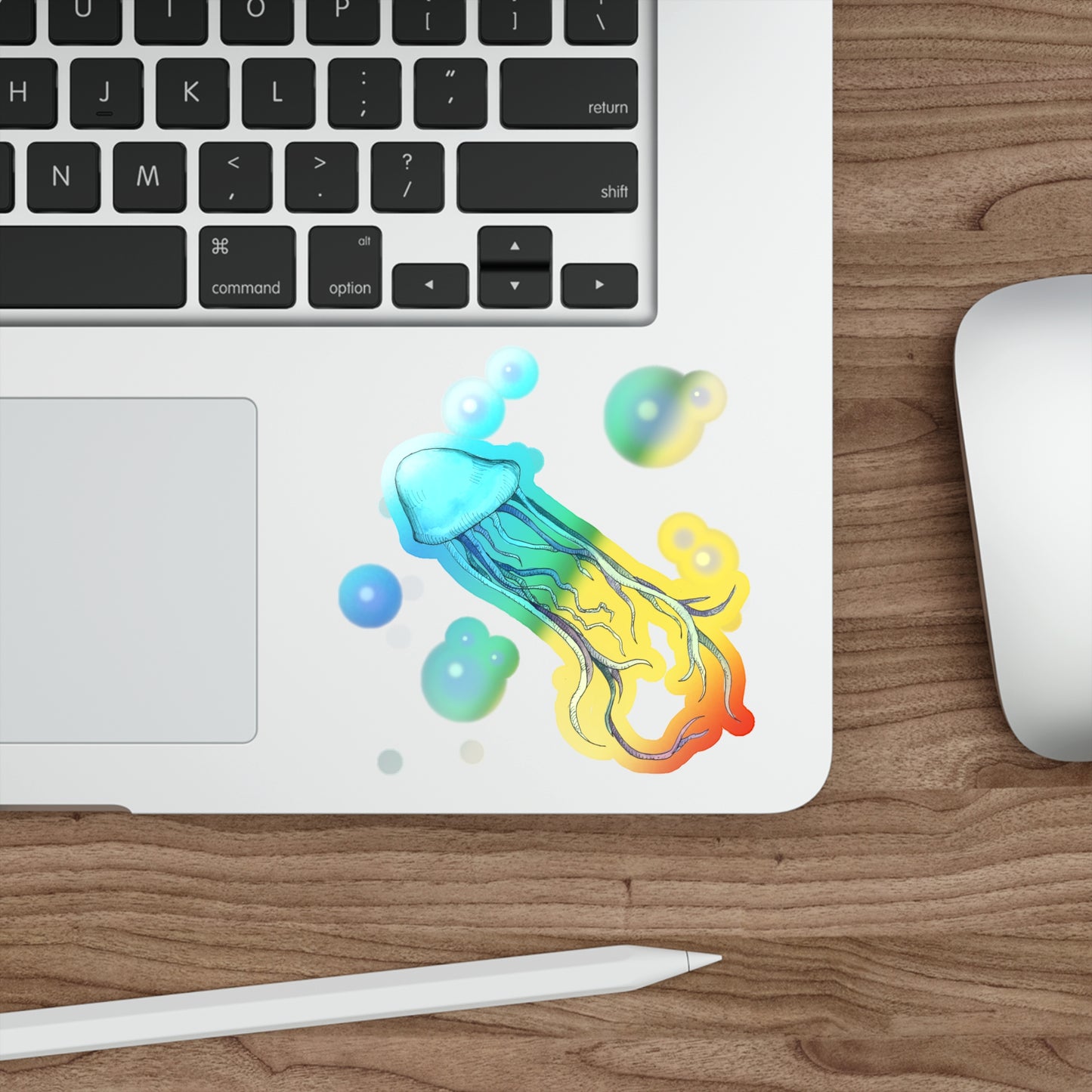 KY Jellyfish Holographic Die-cut Stickers