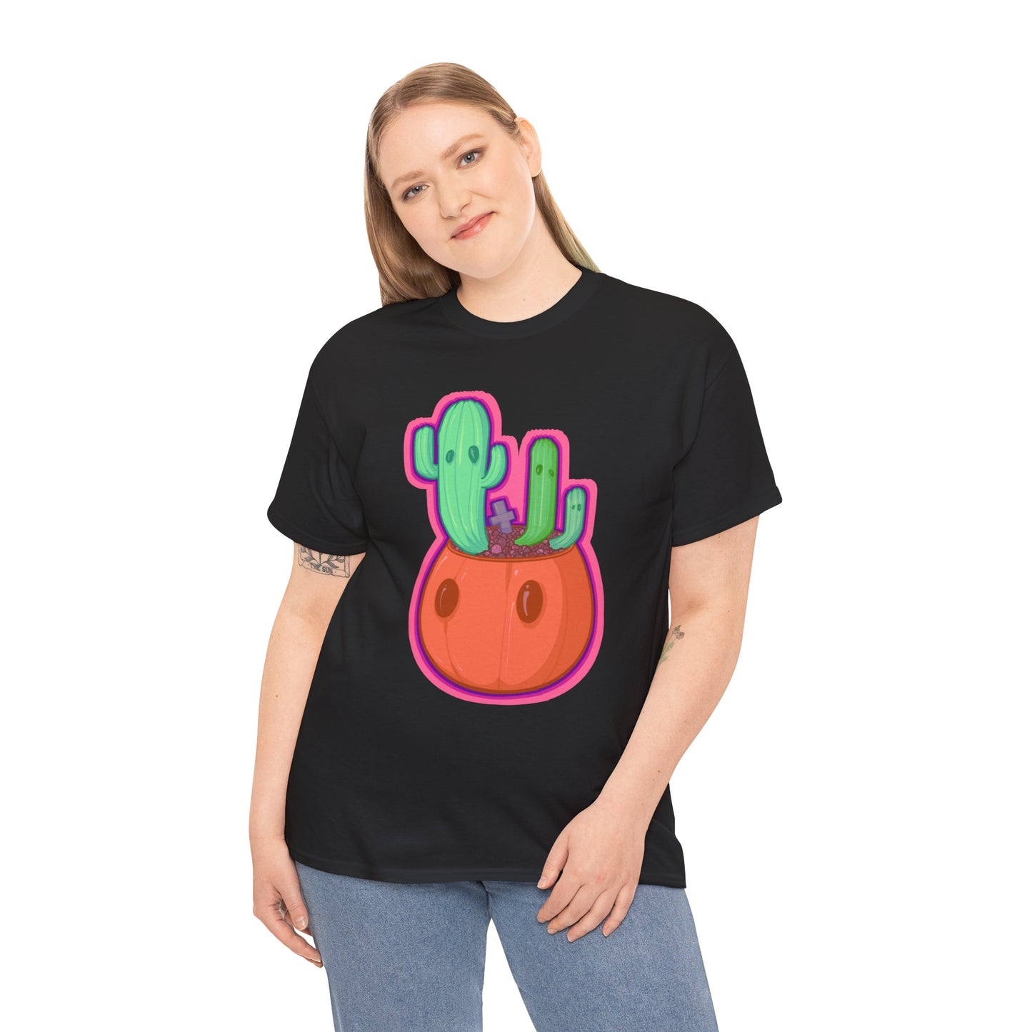 Spooky Succulent Unisex Heavy Cotton Tee